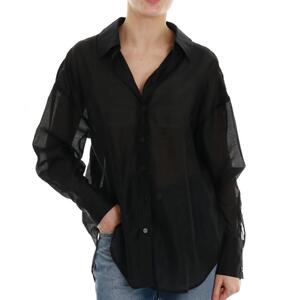 CAMICIA OVER NERO